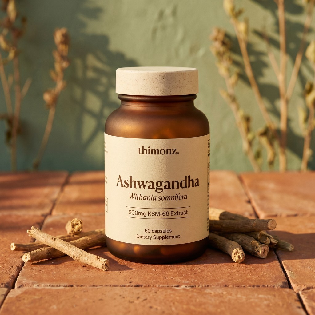 Ashwagandha nootropic capsule bottle