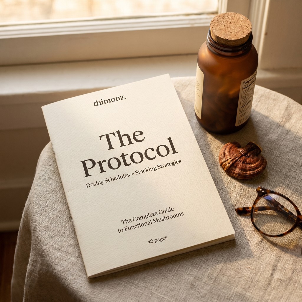 The Thimonz Protocol (Digital Guide) nootropic capsule bottle