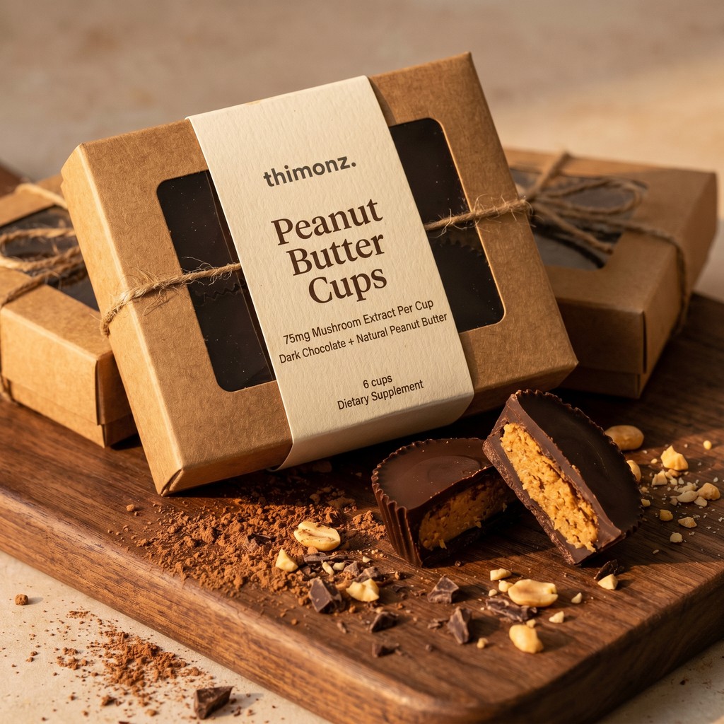 Smooth Peanut Butter Cups nootropic capsule bottle