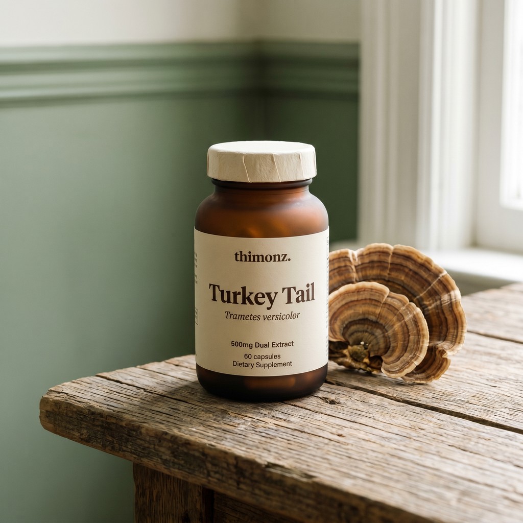 Turkey Tail nootropic capsule bottle
